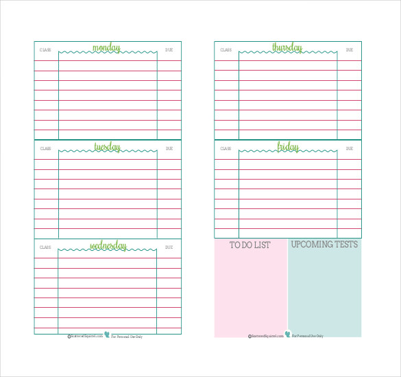 31 Daily Planner Templates PDF DOC
