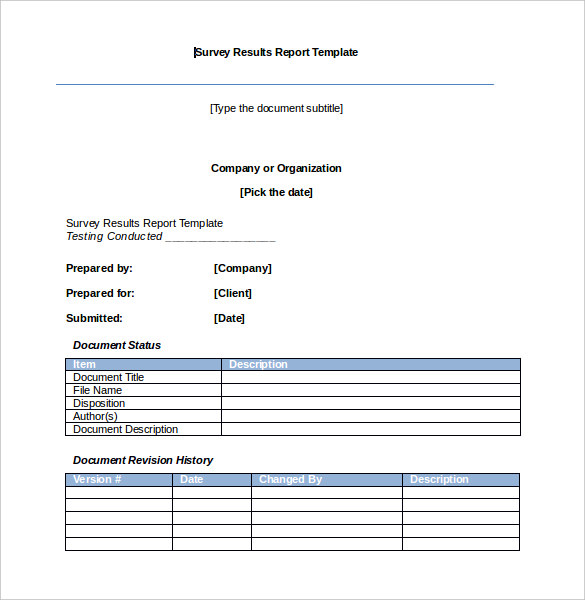 26+ Survey Templates - Word, PDF, Google Docs