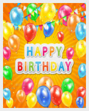 Colorful Birthday Background Templates