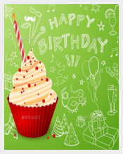 Frosted Birthday Sample Poster Templates