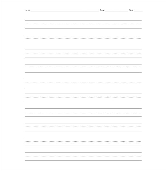 sample elementry lined paper pdf file download