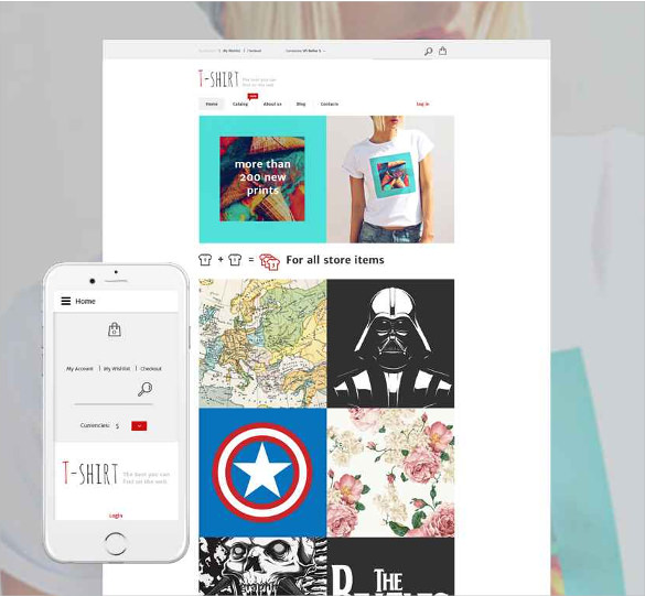 t shirt joomla virtuemart template