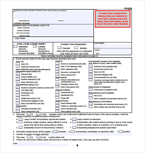 12+ Cover Sheet DOC, PDF Free & Premium Templates