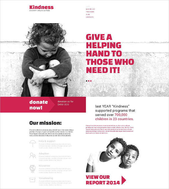 Charity Organization Drupal Non Profit Website Template