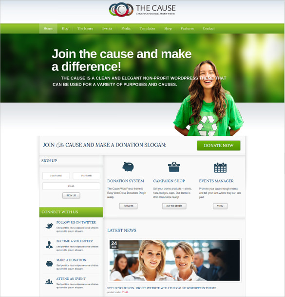 34 Non Profit Website Themes Templates Free Premium Templates