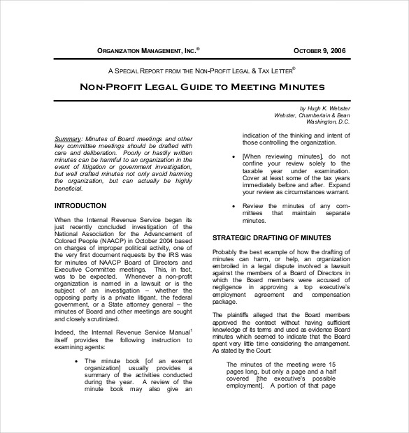 26+ Minutes Templates Word, Excel, PDF