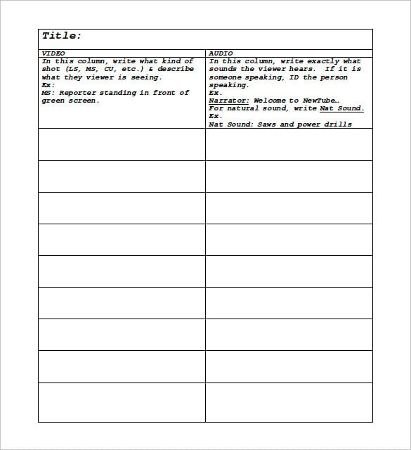 Free Script Template from images.template.net