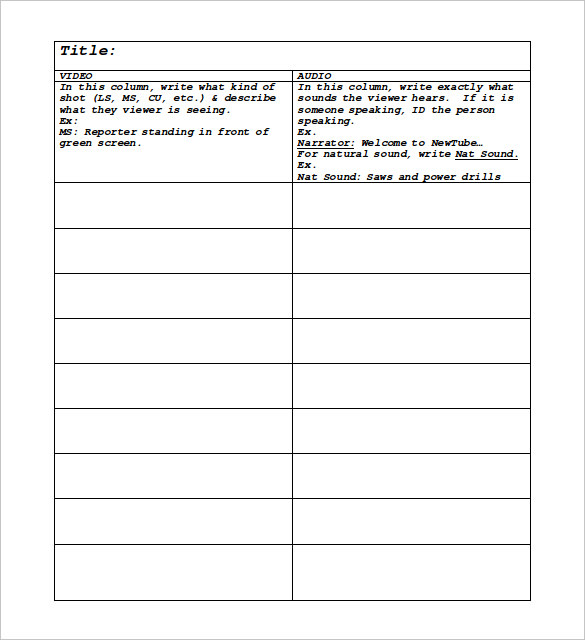 6+ Writing Templates Word, PDF