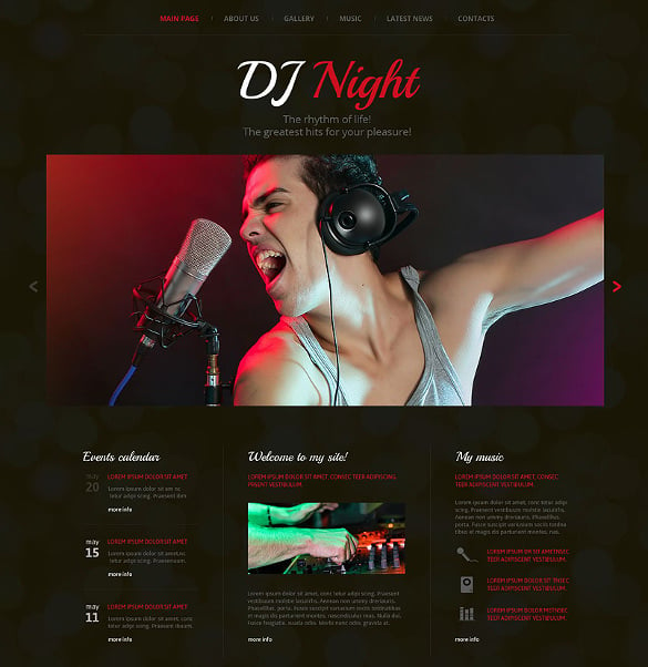 43 DJ Website Themes Templates Free Premium Templates