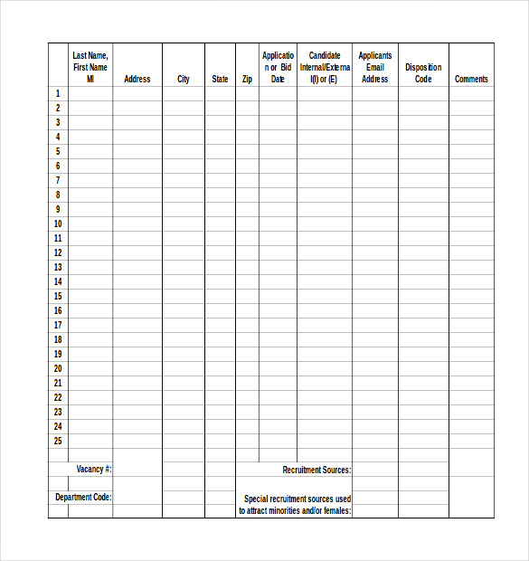 application tracking spreadsheet template excel