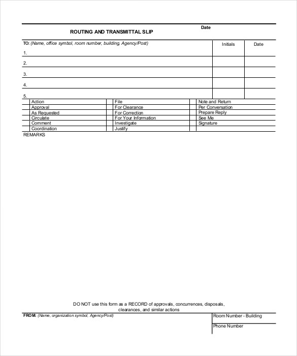 Slip Template - 13+ Free Word, Excel, PDF Documents Download!