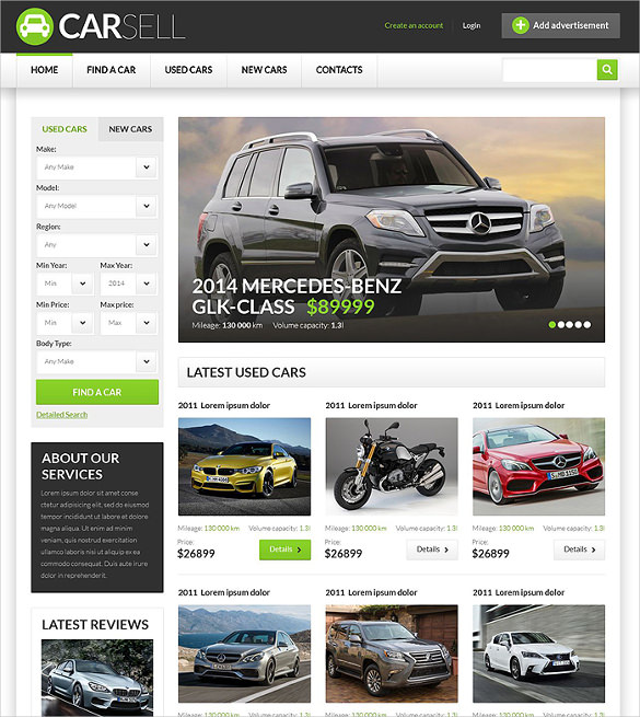 Download 28 Car Dealer Website Themes Templates Free Premium Templates PSD Mockup Templates