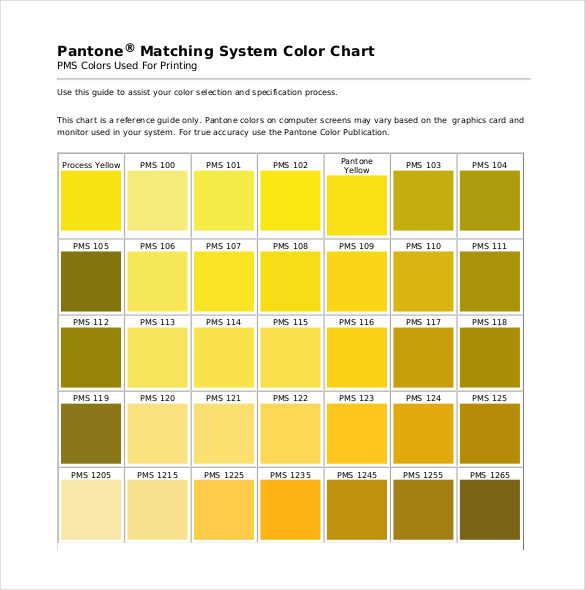 FREE 11+ Sample CMYK Color Chart Templates in PDF