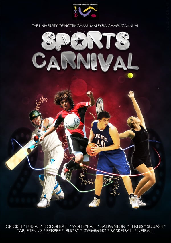 motivational sports carnival poster