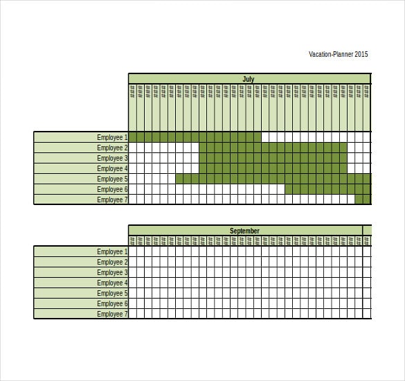 vacation budget planner excel format