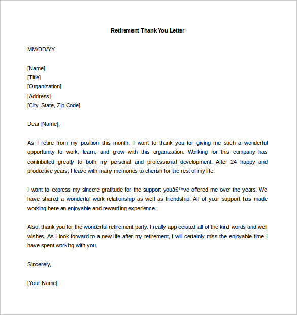 23+ Retirement Letter Templates - Word, PDF | Free & Premium Templates