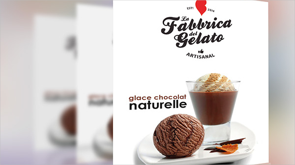 Premium PSD  Delicious dessert ice cream for social media