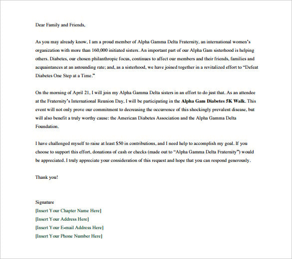 proposal letter for donations template pdf format