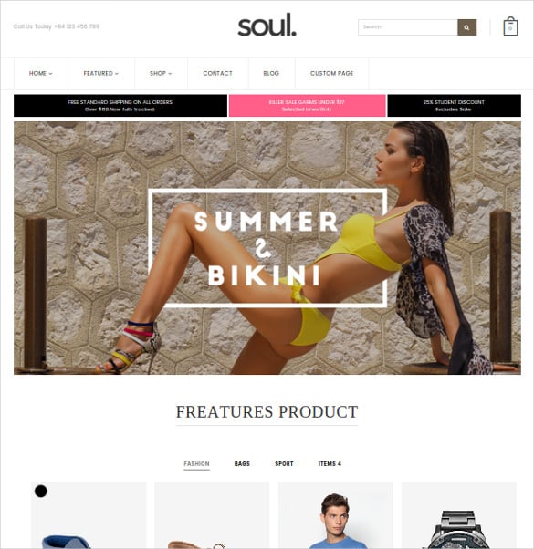 soul responsive ecommerce shopify theme