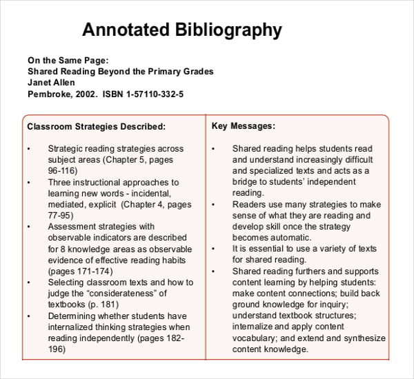 auto annotated bibliography