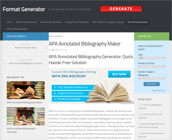 apa annotated bibliography maker free download