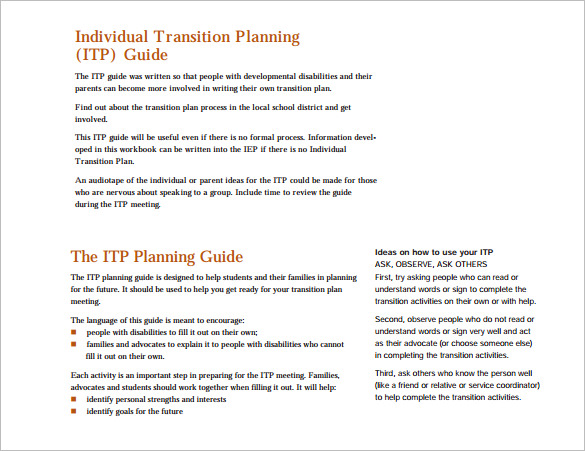 26+ Transition Plan Templates - Free Word, PDF Documents Download!