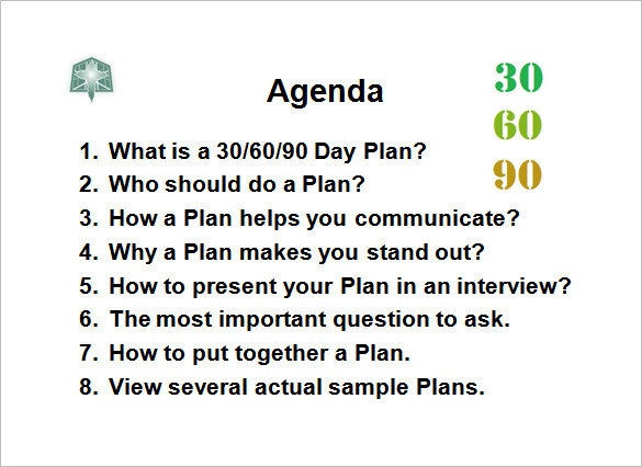 90 day plan for new job