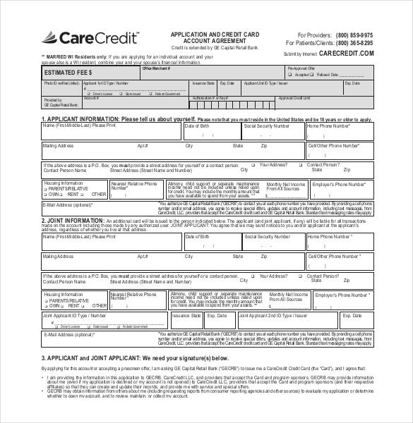 Credit Application Template 33 + Examples in PDF, Word, Google Docs
