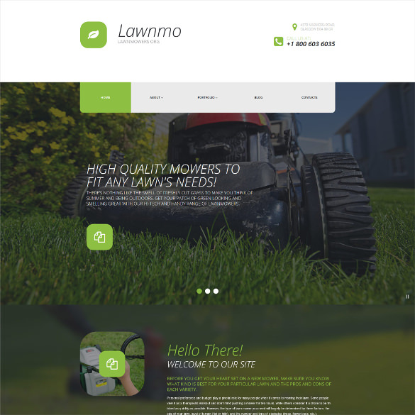 lawn mower parts wordpress theme