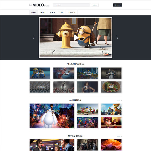 video blog wordpress theme