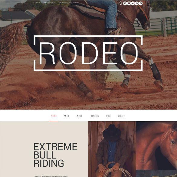 rodeo wordpress theme