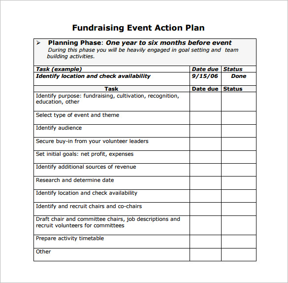 Event Plan Example