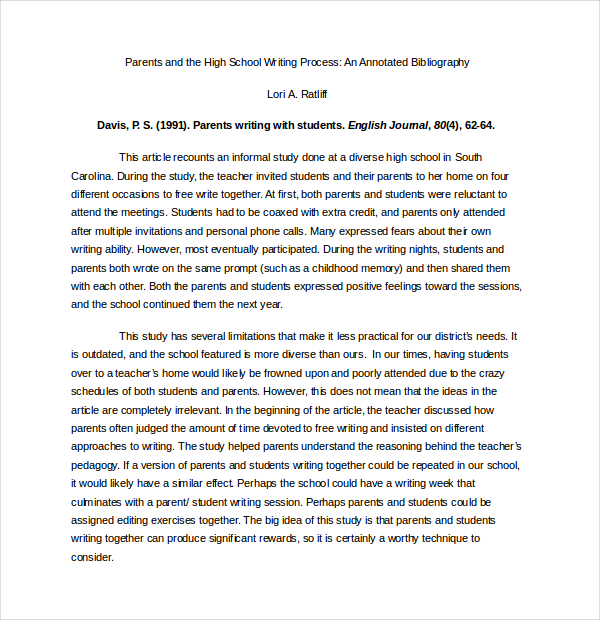 free apa annotated bibliography word document download