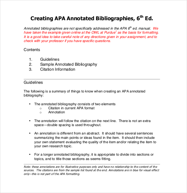 example of an annotated bibliography for websites