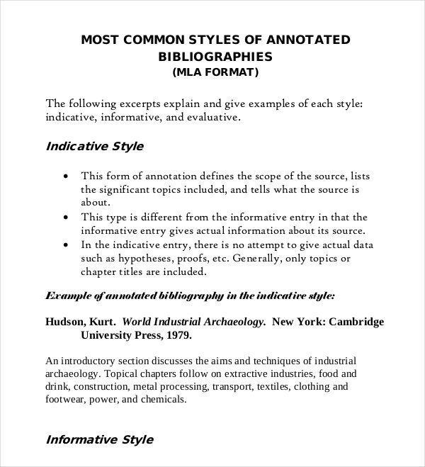 annotated bibliography template