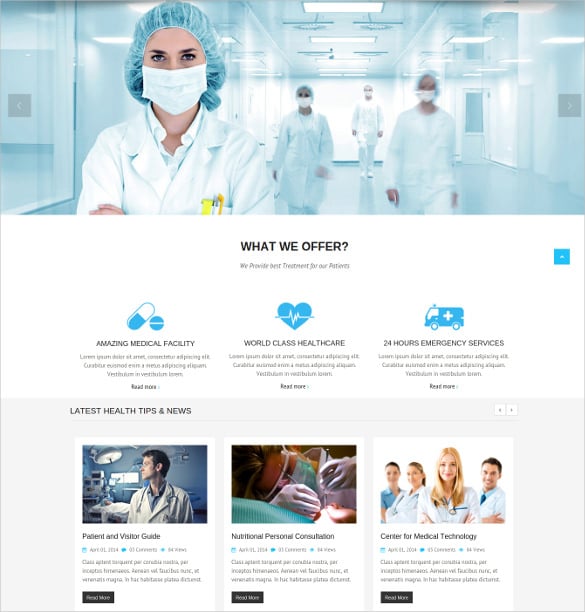 online hospital medical store cool website template