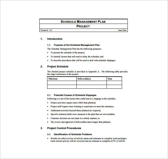 project-schedule-management-plan-free-pdf-template