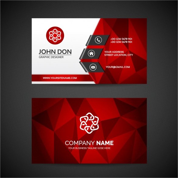 business card template free vector