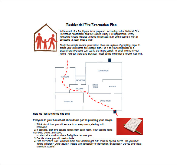 emergency evacuation diagram template