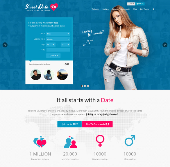 27+ Dating Website Themes & Templates Free & Premium Templates