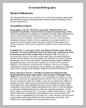 Free Annotated Bibliography General Refernces Free Download