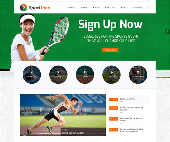 29+ Sports Website Themes & Templates