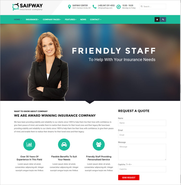 26+ Insurance Website Themes & Templates | Free & Premium ...