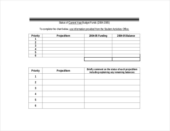 12 College Budget Templates Free Sample Example Format Download 
