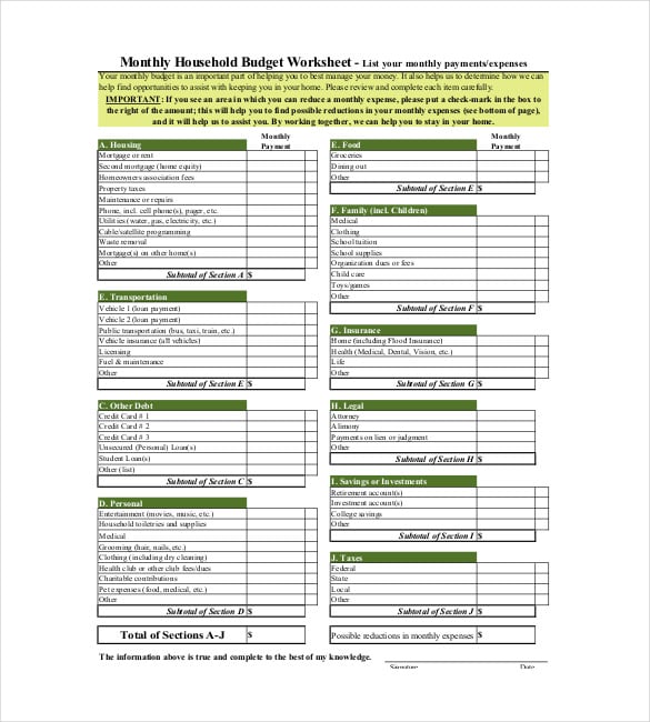 monthly-household-budget-template