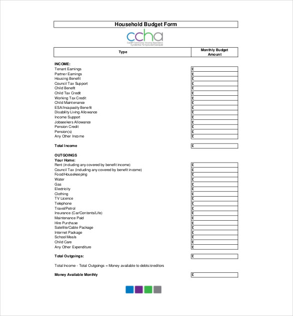 13+ Household Budget Templates - Free Sample, Example, Format Download!