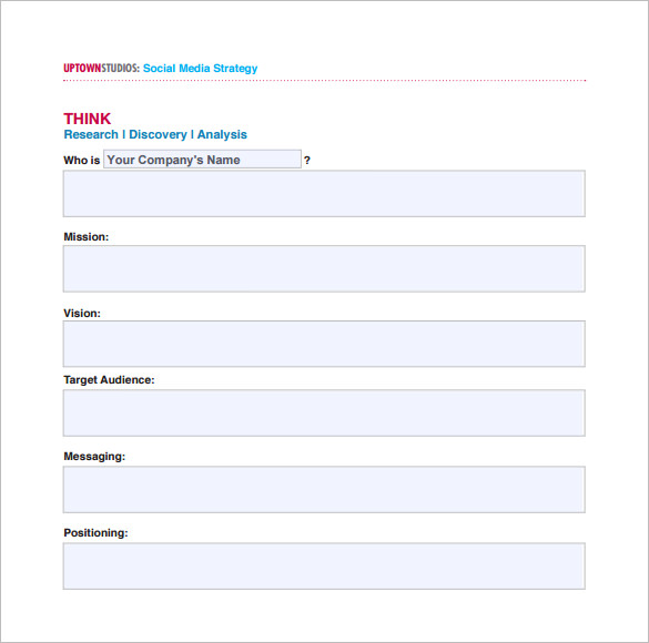 Web Strategy Planning Template v6.0, PDF, Social Network