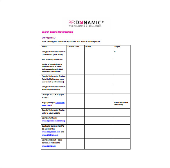 social media digital marketing plan free pdf template download