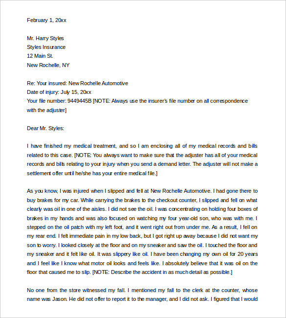 Demand Letter Florida Template