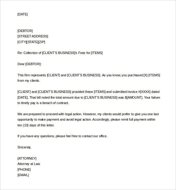 sample demand letter for collection template word editable